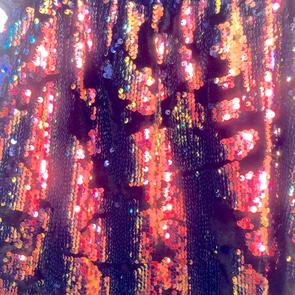 Zara Multicolor Sequin Mini Skirt - Picture 7 of 16